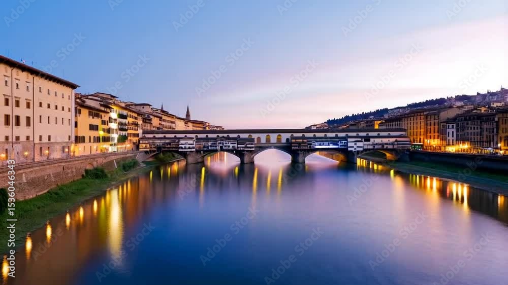 Ponte vecchio florence night cityscape italy Ponte vecchio florence night cityscape italy