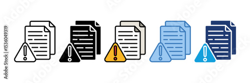File Alert Icon Element For Design