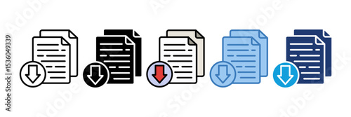 Download File Icon Element For Design