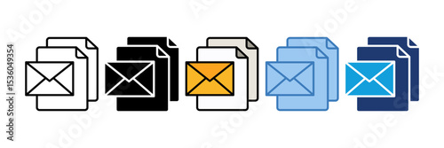 File Mail Icon Element For Design