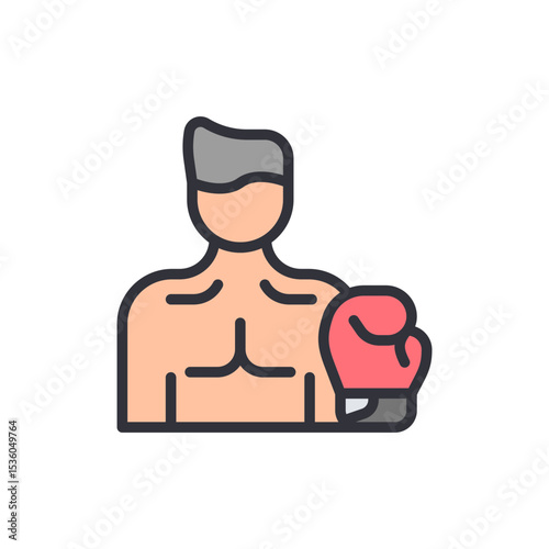 Iconic Boxer Preparing For A Match On A Transparent Background
