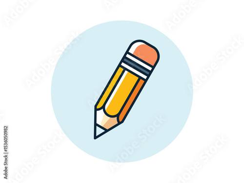 Pencil Icon Vector Flat Illustration