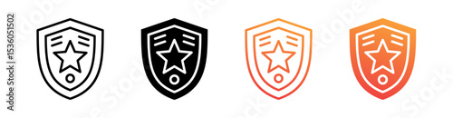 Assurance Multi Style Icon Set Vector 