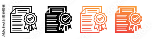 Standard Multi Style Icon Set Vector 