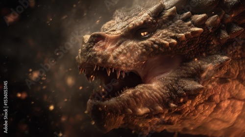 Dragon head closeup