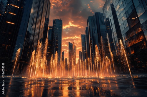 Stunning skyscrapers in Abu Dhabi photo