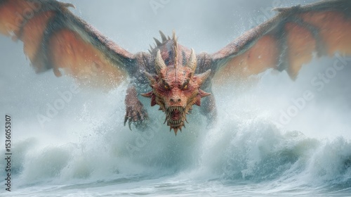 Dragon soaring