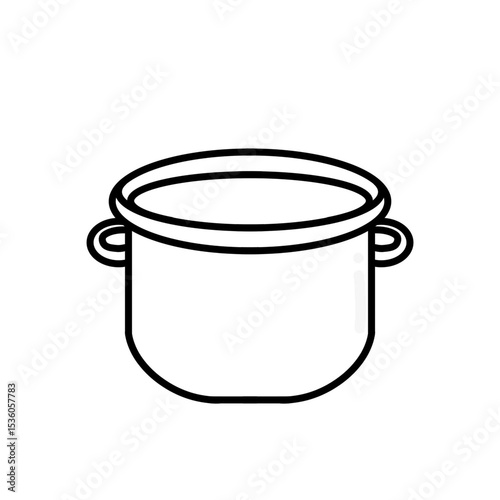 soup pot sketch vector design illustration, pot icon, pot logo, good as sticker.