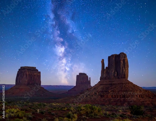 Milky Way over Monument Valley
