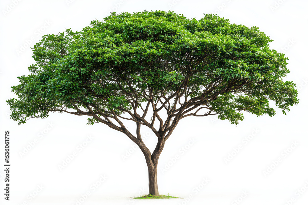 Obraz premium Tropical tree on the empty space background.