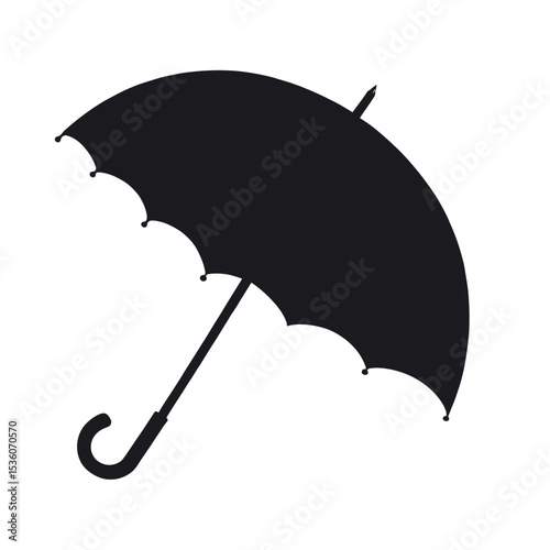 Umbrella icon. Rain protection symbol. Flat design style.