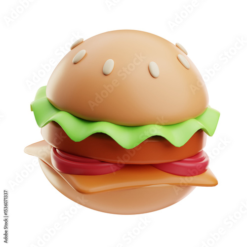Plastic Toy Hamburger