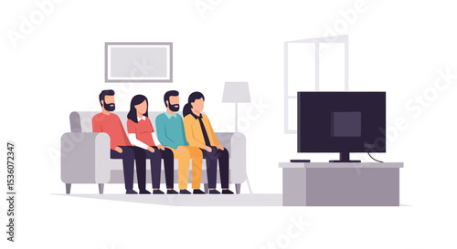 Family TV Time: Cozy Evening Together
