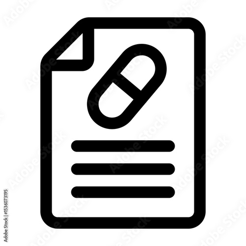 Pharmacy Prescription Document Icon