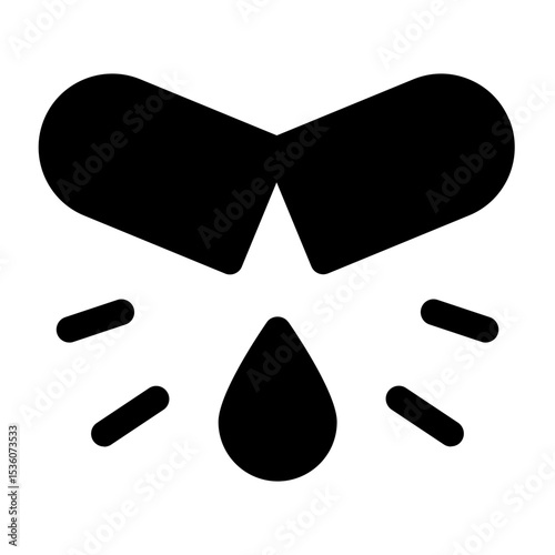 Open Capsule Liquid Drop Icon