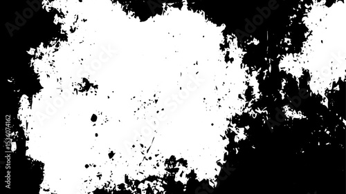 Wallpaper Mural Distressed Grunge Texture with Irregular Ink Splatter Border and White Center Torontodigital.ca