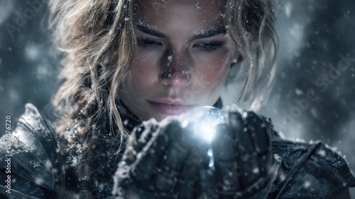 Woman armor snow
