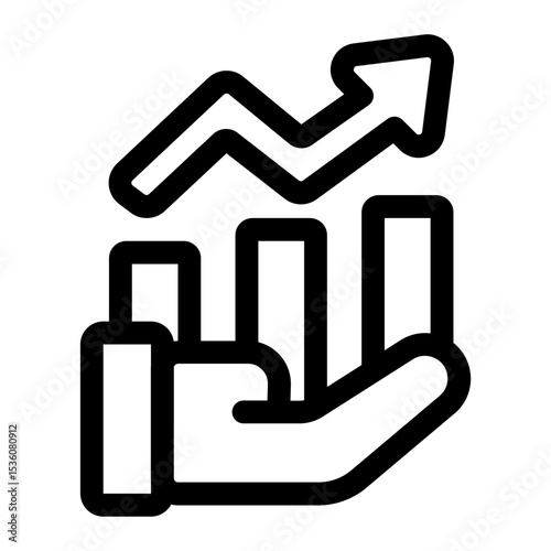 Hand Holding Growth Graph