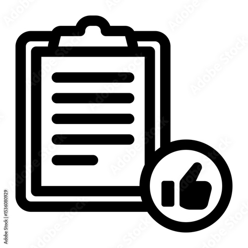 Checklist With Approval Icon