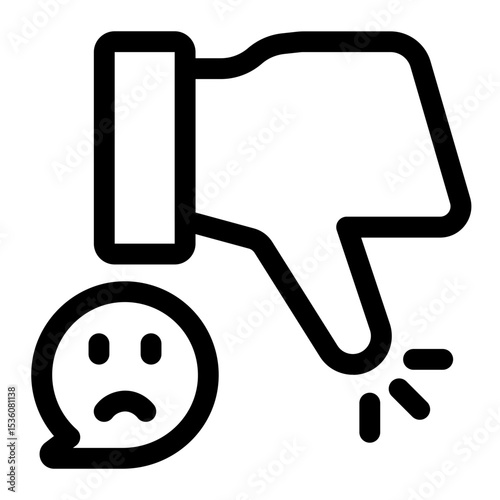 Thumbs Down Negative Feedback