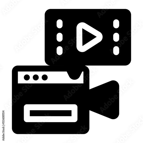 Video Camera and Play Icon