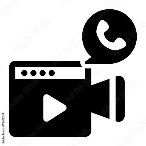 Video Call Interface Icon