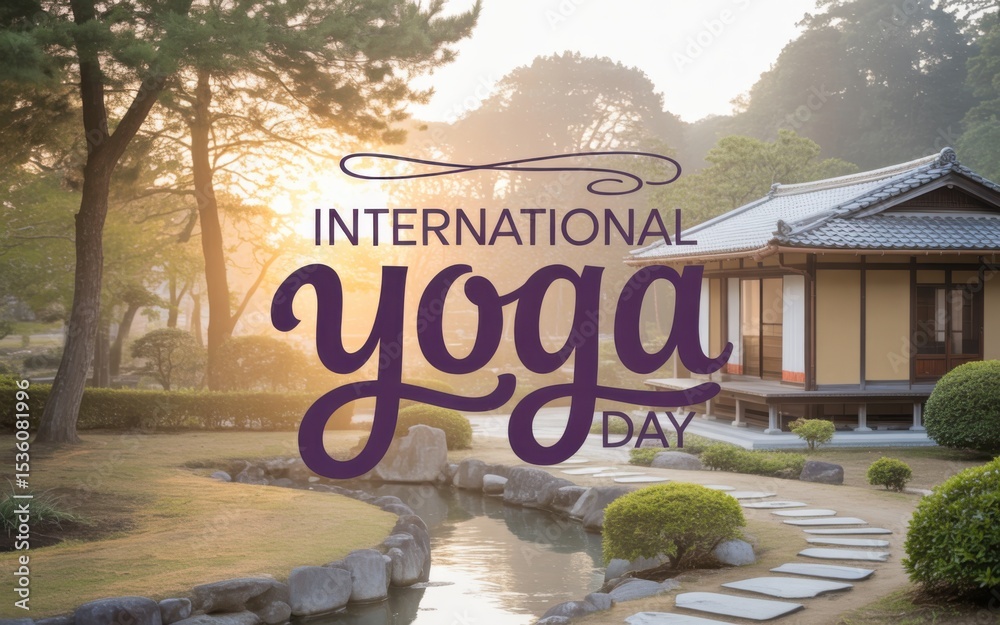 Fototapeta premium International Yoga Day, Generative ai.