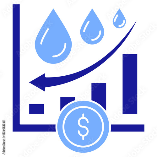 Oil Market Low Icon