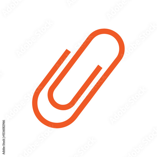 paper clip on white background .svg