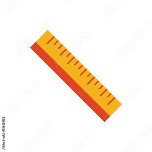 ruler on white background  