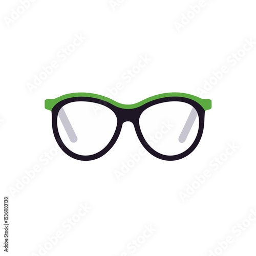 reading glasses on white background 