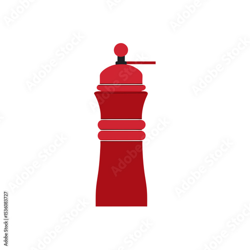 pepper mill on white background 