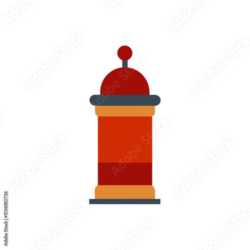 pepper mill on white background .svg