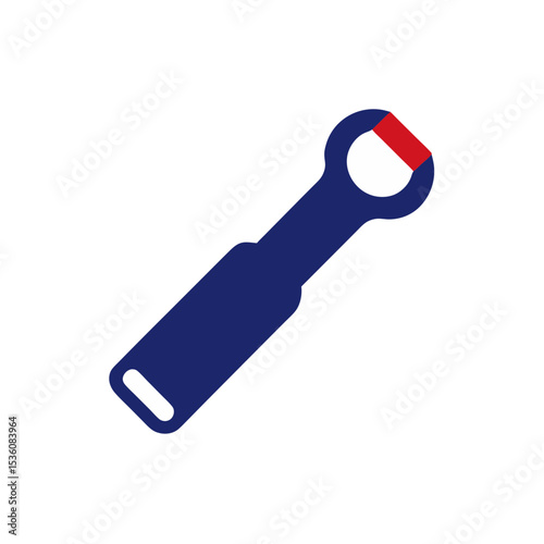 bottle opener on white background