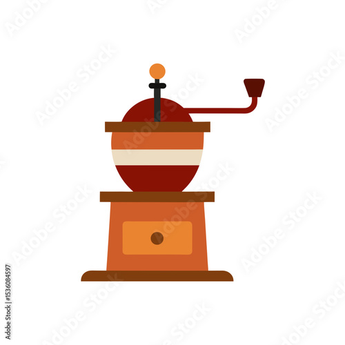 coffee grinder on white background