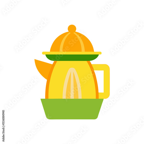 citrus juicer on white background 