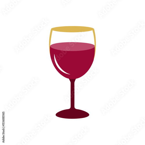 wine glass on white background .svg