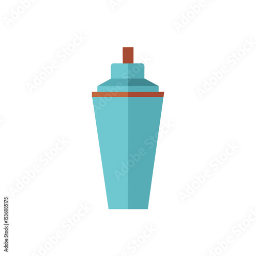 cocktail shaker on white background 