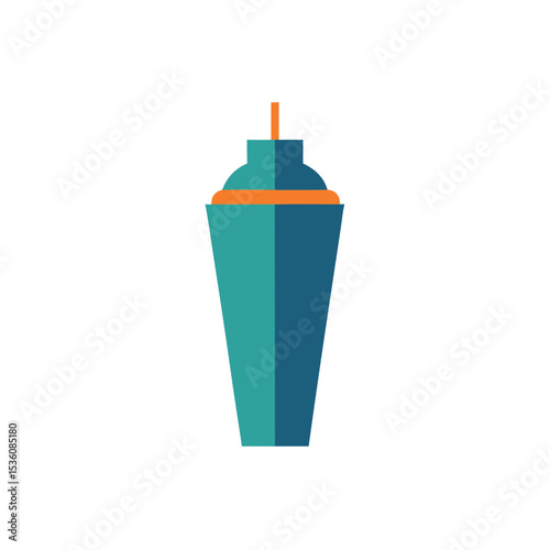 cocktail shaker on white background .svg