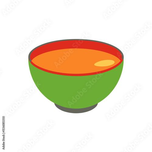 soup bowl on white background .svg