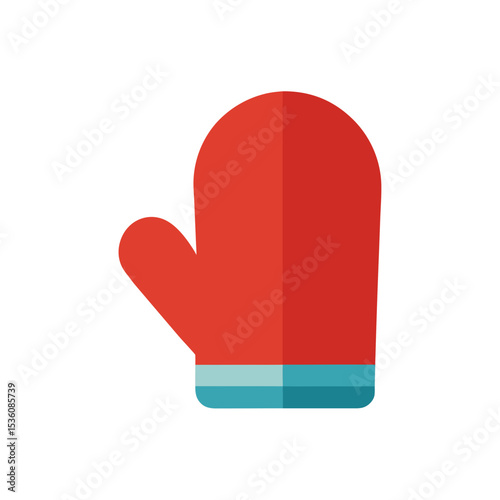 oven mitt on white background .svg