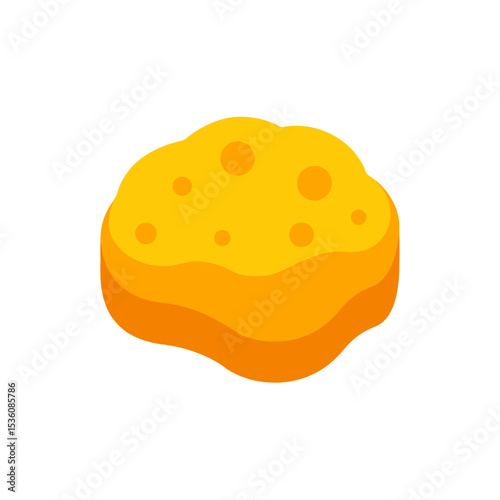 sponge on white background 