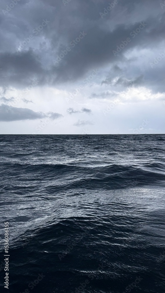 Fototapeta premium storm clouds over the sea