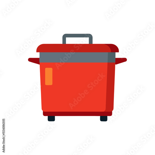 deep fryer on white background  