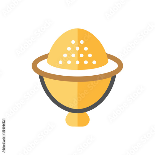 egg separator on white background 
