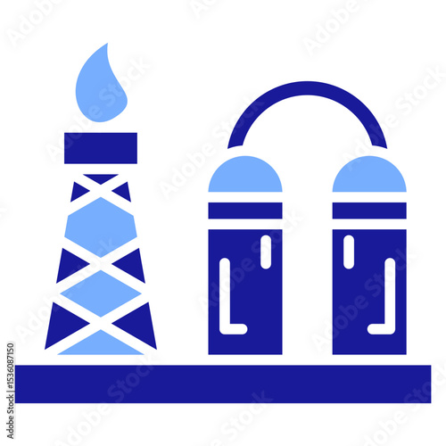 Oil Refinery Icon