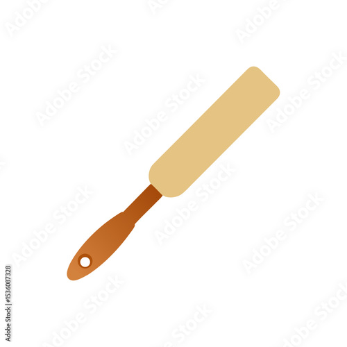dough scraper on white background
