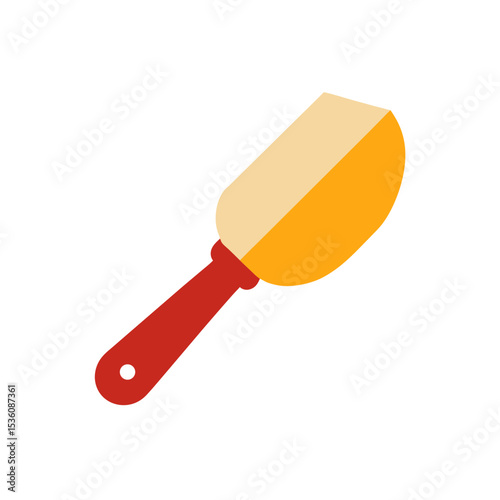 dough scraper on white background .svg