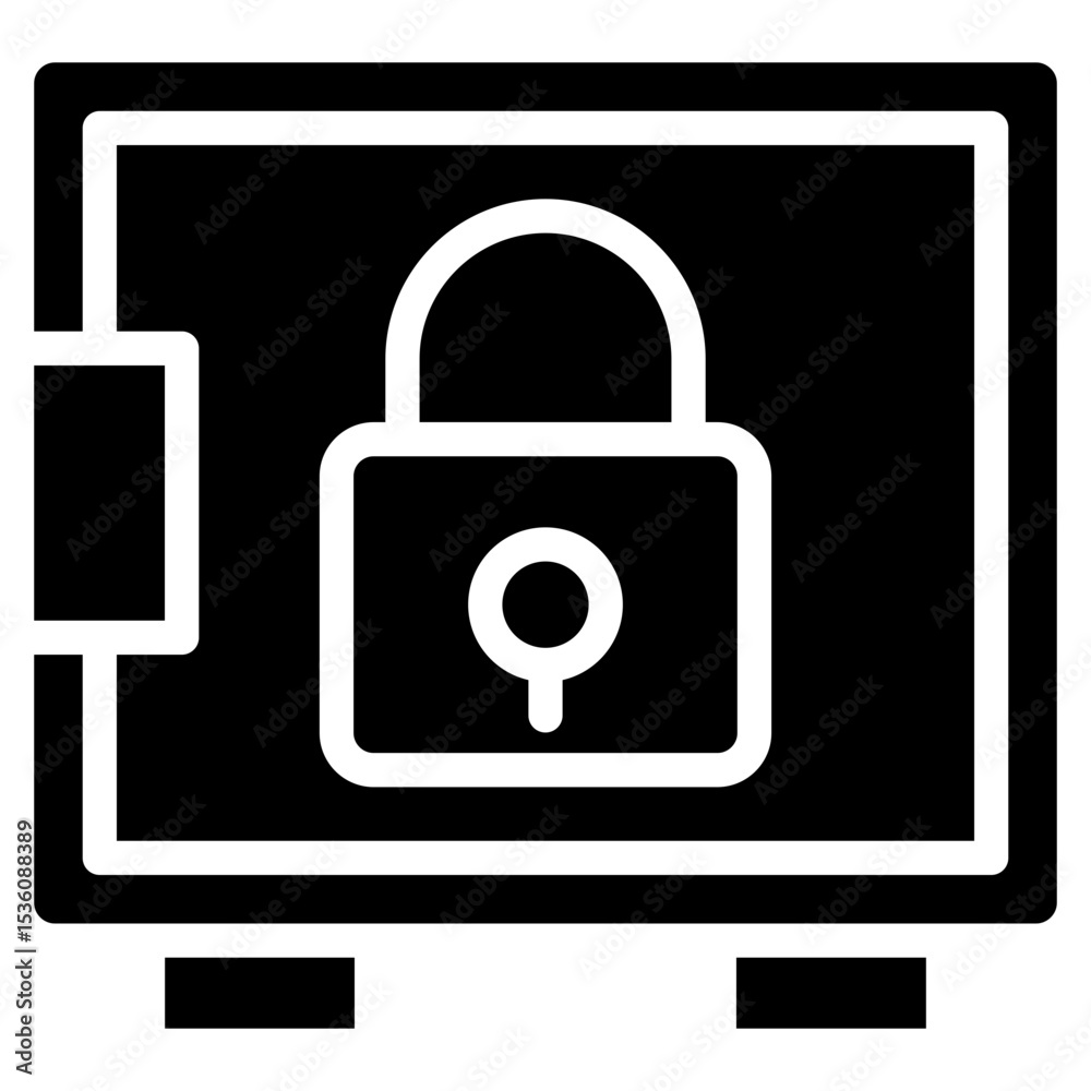 safebox glyph icon safebox glyph icon