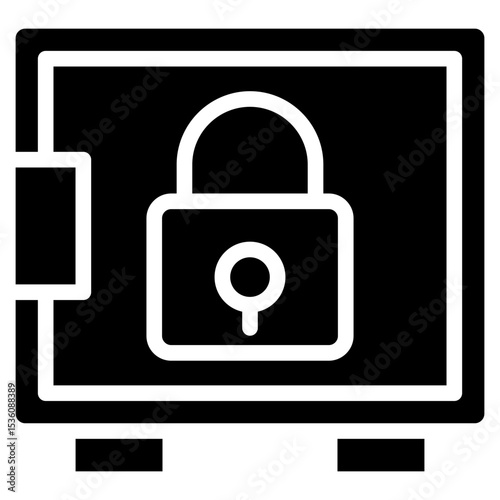 safebox glyph icon
